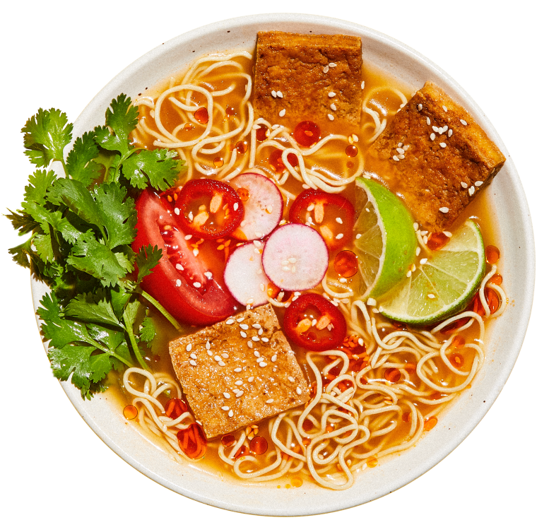Tom Yum “Shrimp” Ramen – styled bowl hero