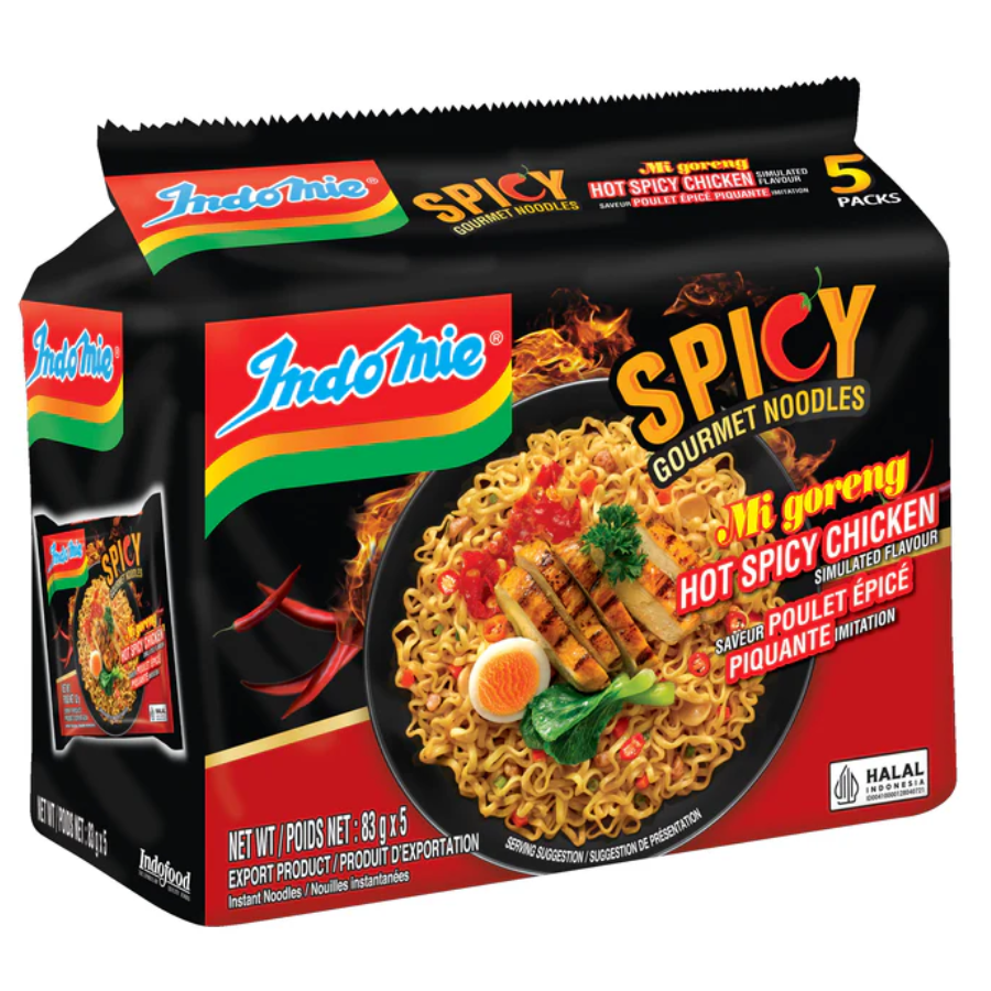 Indomie Mi Goreng Hot & Spicy – 5-pack packshot