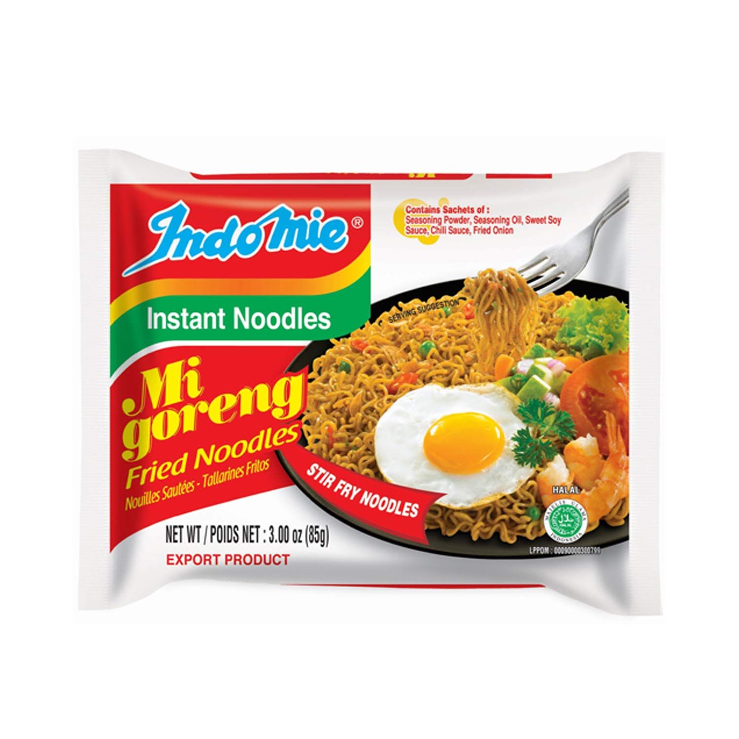 Indomie Mi Goreng Instant Stir Fry Noodles (Original) - single pack hero