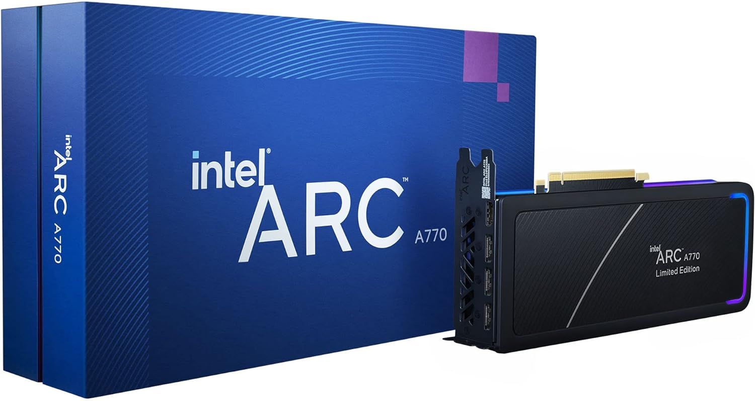 Intel Arc A770 Limited Edition 16GB PCIe 4.0 Graphics Card (hero)