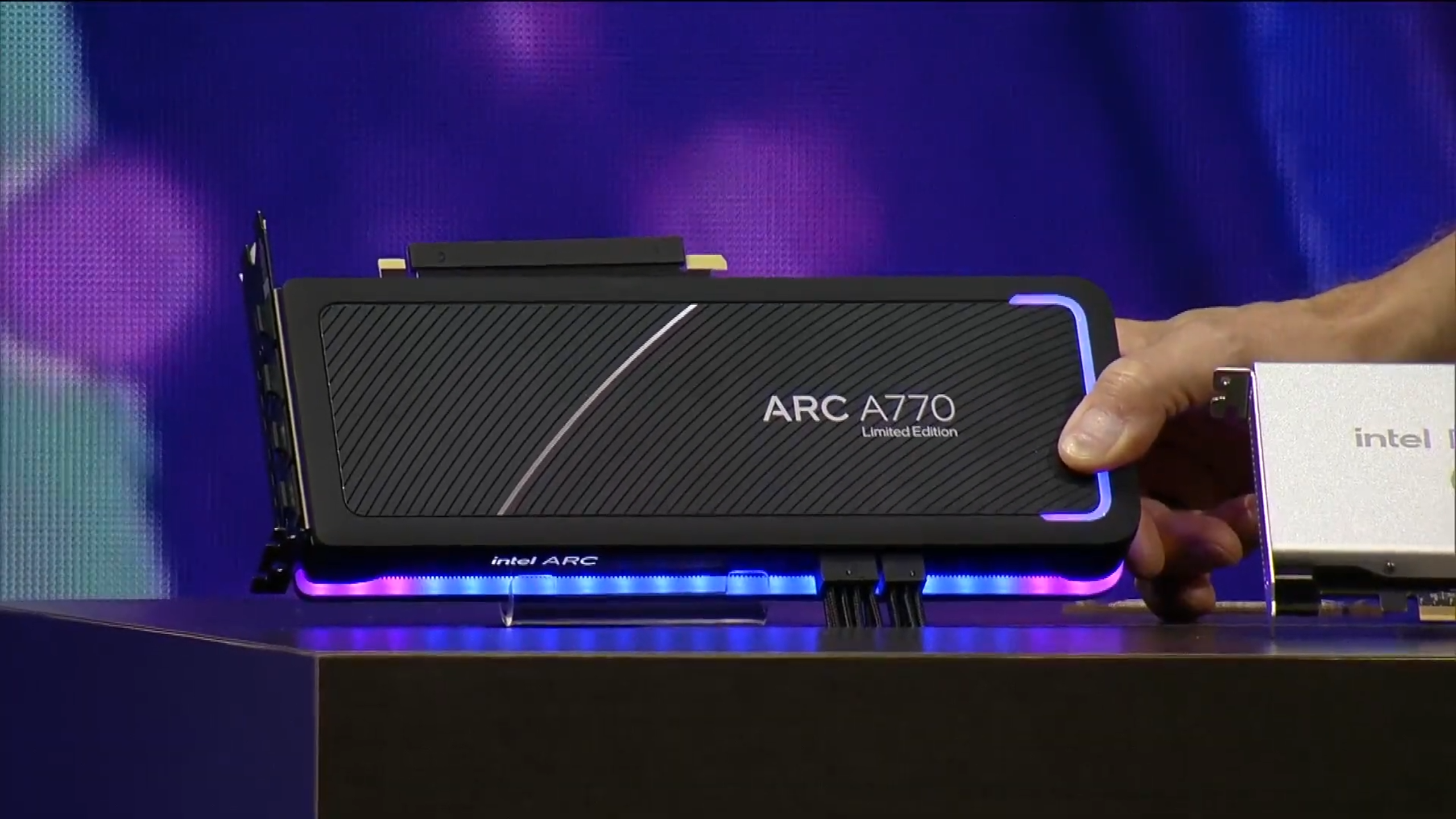 Intel Arc A770 Limited Edition GPU product shot (press-style)