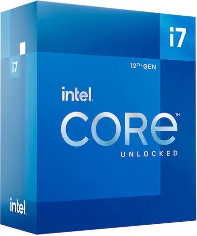 Intel - Core i7-12700K Desktop Processor 12 (8P+4E) Cores up to 5.0 GHz Unlocked LGA1700 600 Series Chipset 125W - Grey/Black/Gold