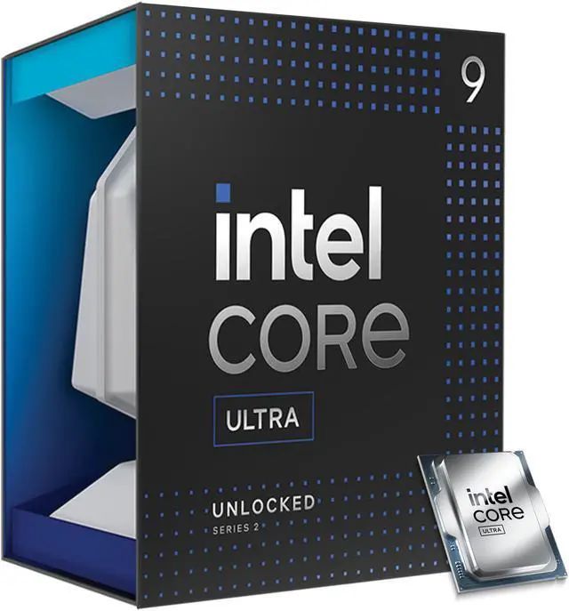 Intel Core Ultra 9 285K (Arrow Lake) retail box hero image