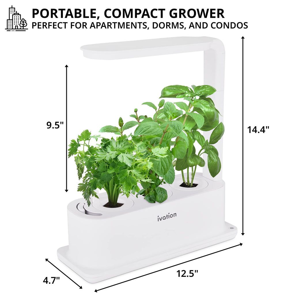 Ivation 3-Pod Hydroponics Growing System, Indoor Gardening System with –  Ivation Products