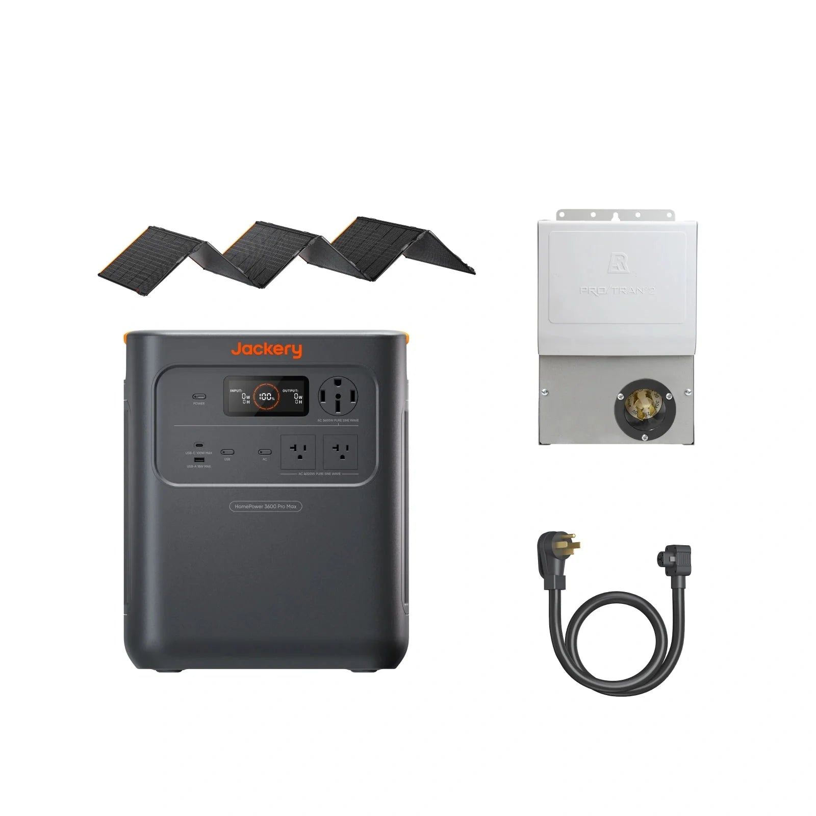 HomePower 3600 Pro Max + 500W + MTS + 40A Charging Cable Jackery HomePower 3600 Pro Max