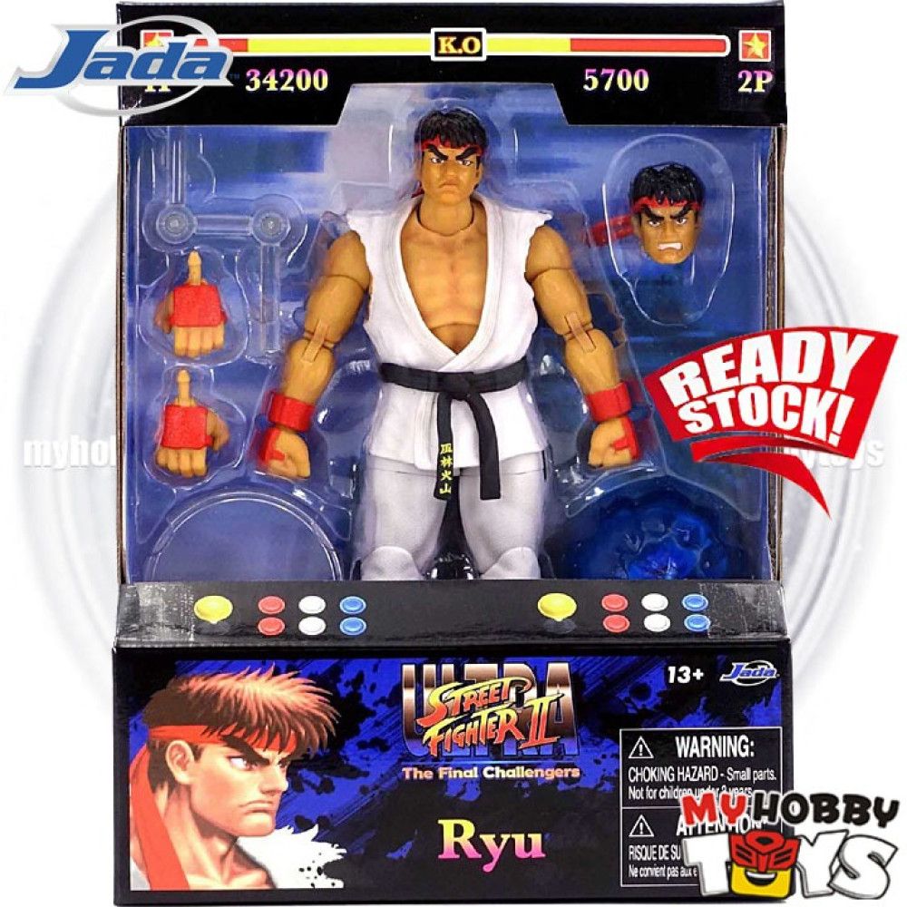 Jada Toys Ultra Street Fighter II Action Figures - Scale Ryu (1/12)