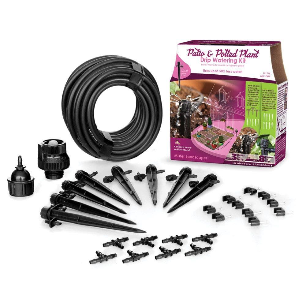 Patio and Potted Plant Drip Watering Kit by Mister Landscaper