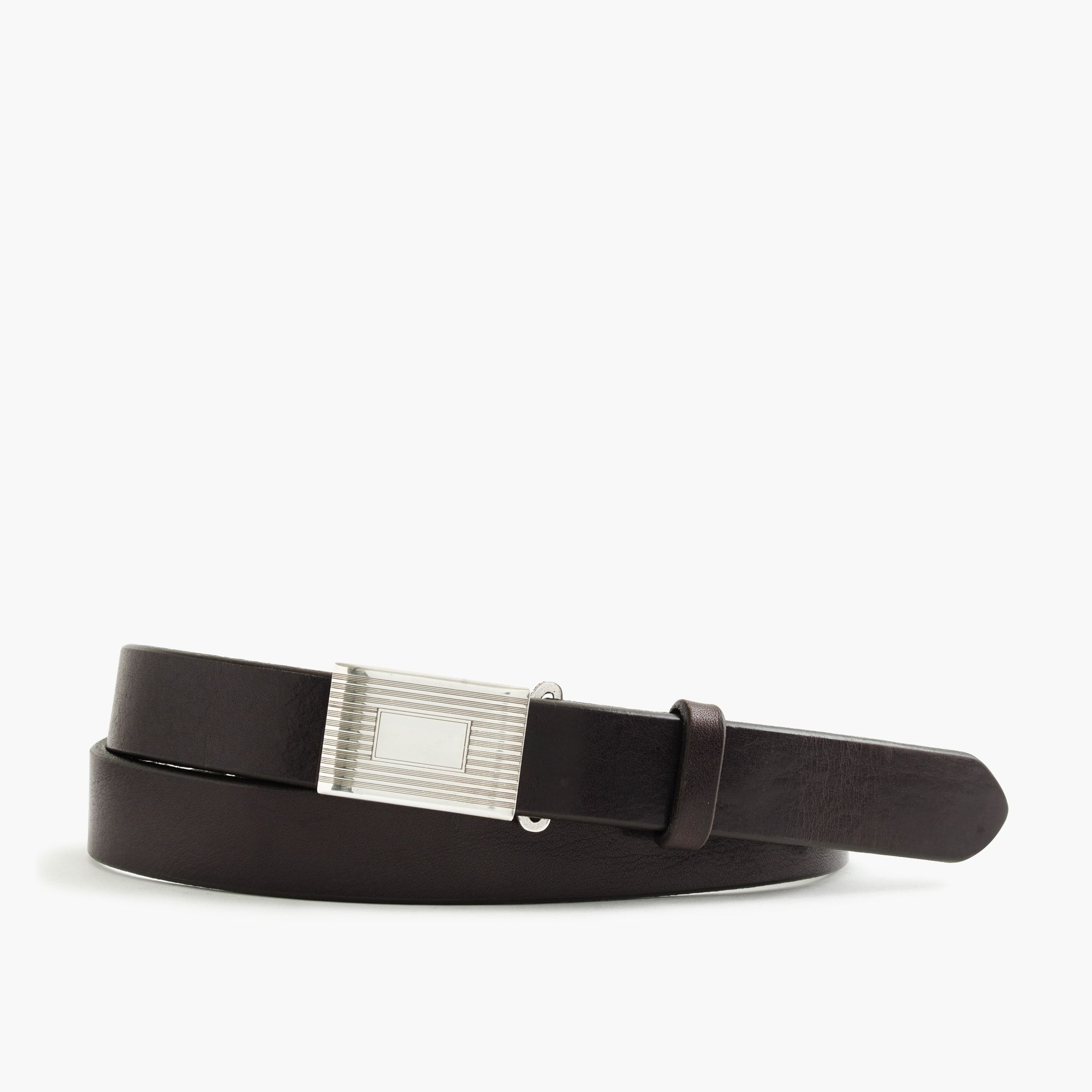 J.Crew Men's Classic Leather Belt in Brown
