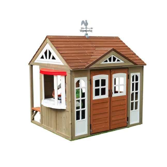 KidKraft Country Vista Playhouse Outdoor Wood Playhouse at Lowes.com