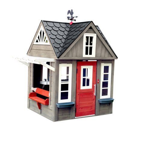 kidkraft stonewood outdoor playhouse dimensions