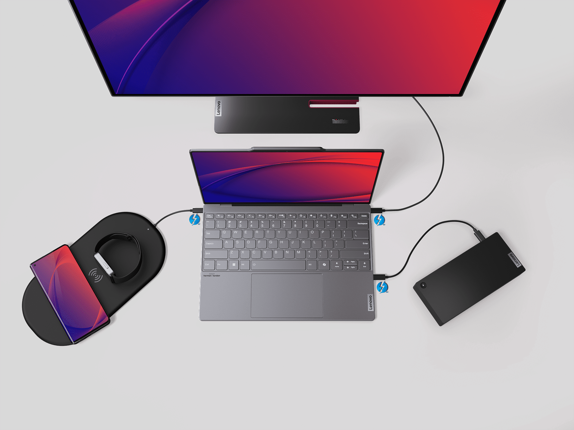 ThinkBook 13x Gen 4 – Thunderbolt 4 ports detail (Lenovo StoryHub press image)