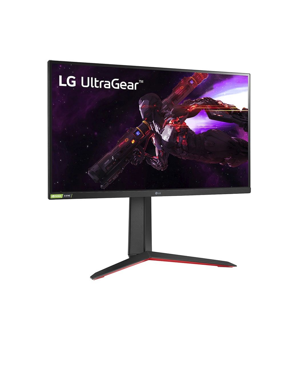 LG 27GP850-B (rear/stand view)