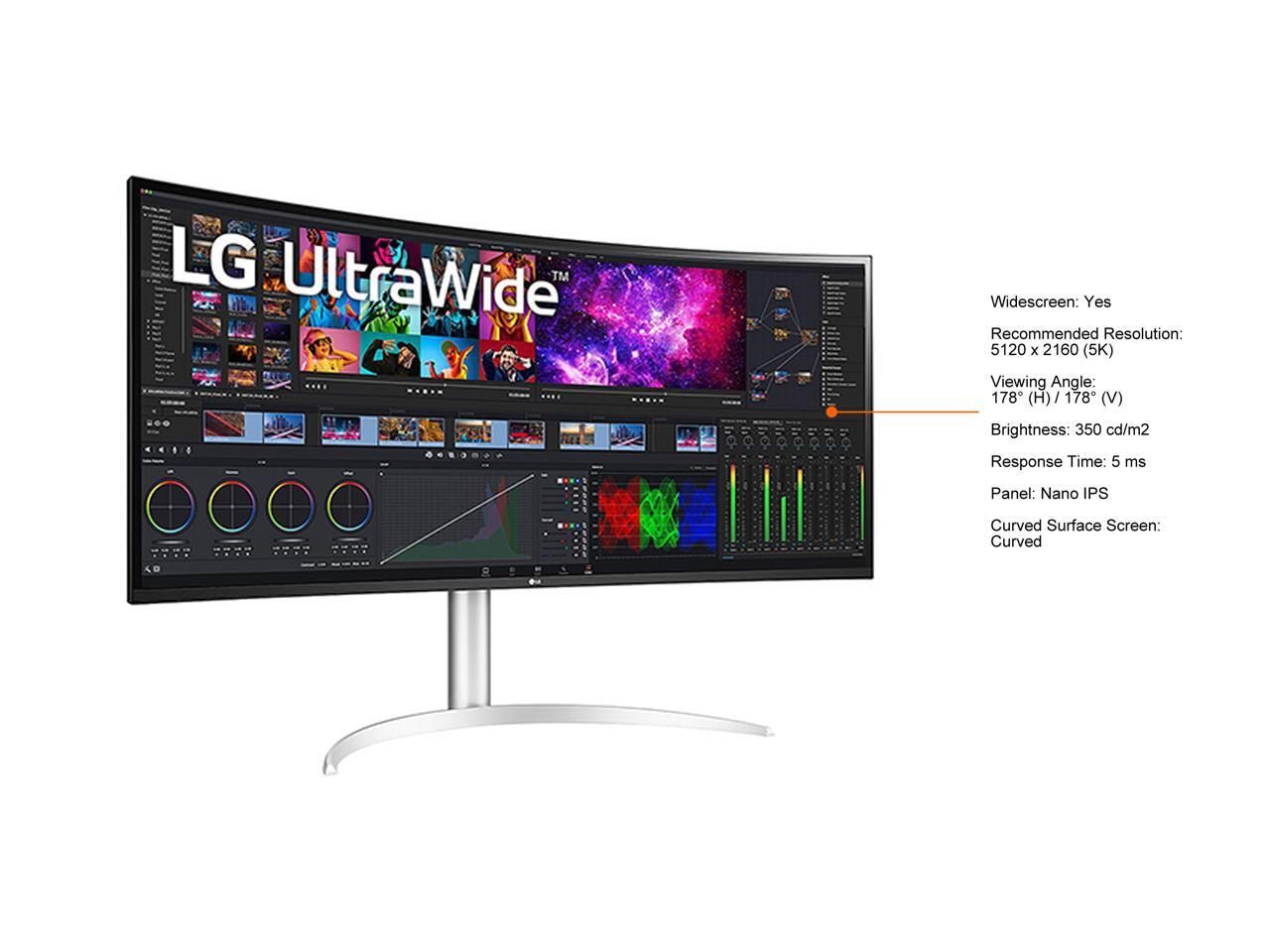 LG 40WP95C-W product image (Newegg)