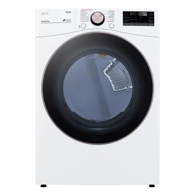 Ultra Large Capacity Smart Front Load Electric Dryer with TurboSteam™ and Built-In Intelligence - 7.4 cu. ft. White
