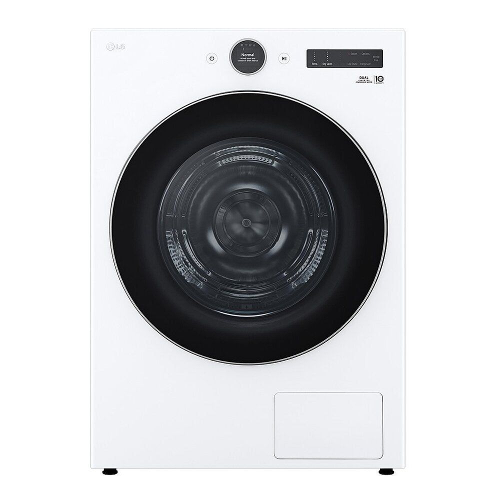 LG DLHC5502W 27 inch Smart Ventless Heat Pump Dryer with 7.8 cu. ft. Capacity, Inverter Direct Drive Motor System, Dual Inverter (White)