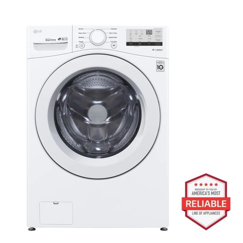 LG WM3400CW 4.5 Cu. Ft. Ultra Large Front Load Washer White