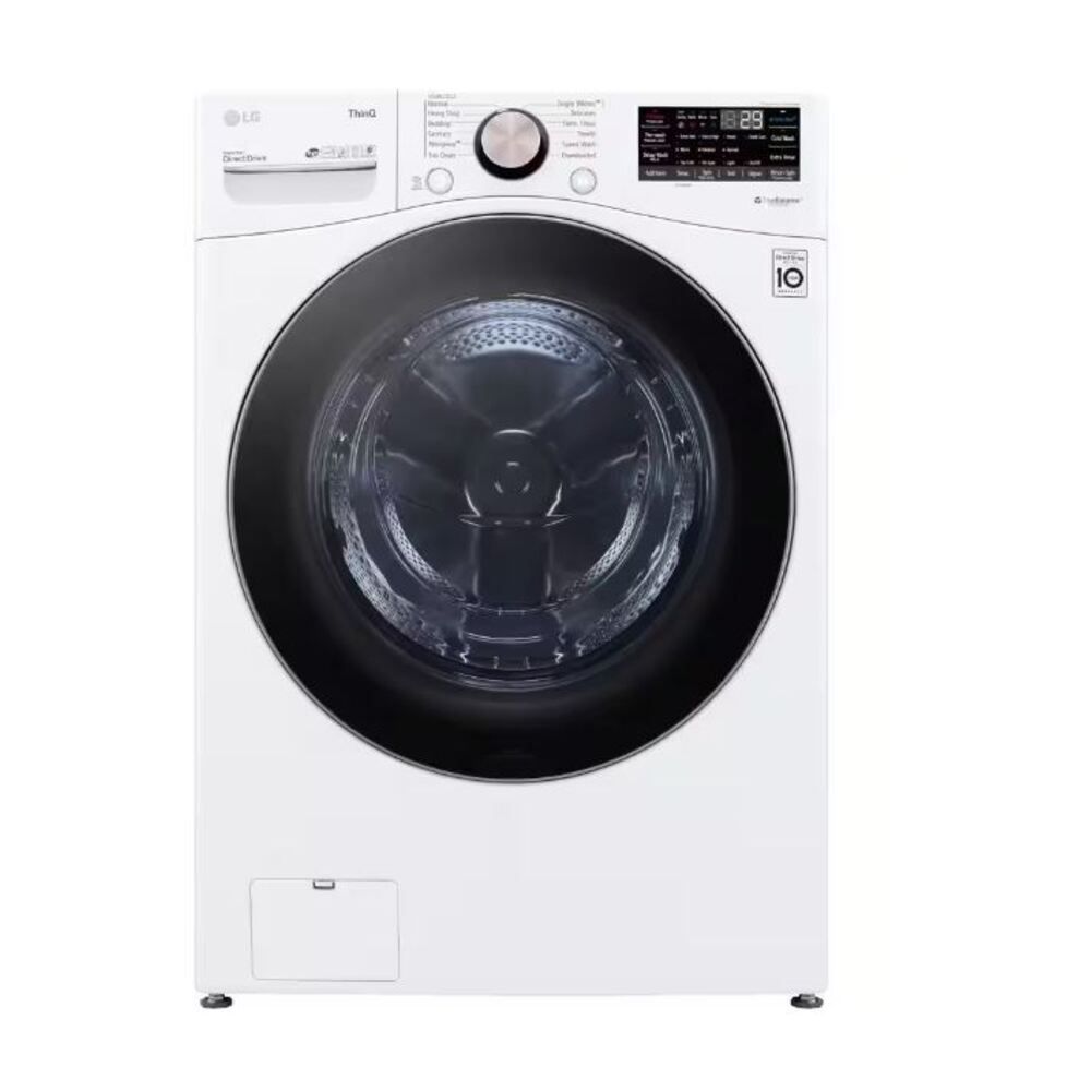 LG WM4000HWA 27 inch Front Load Washer with 4.5 cu. ft. Capacity, AIDD, TurboWash, Steam and Wi-Fi Connectivity (White)