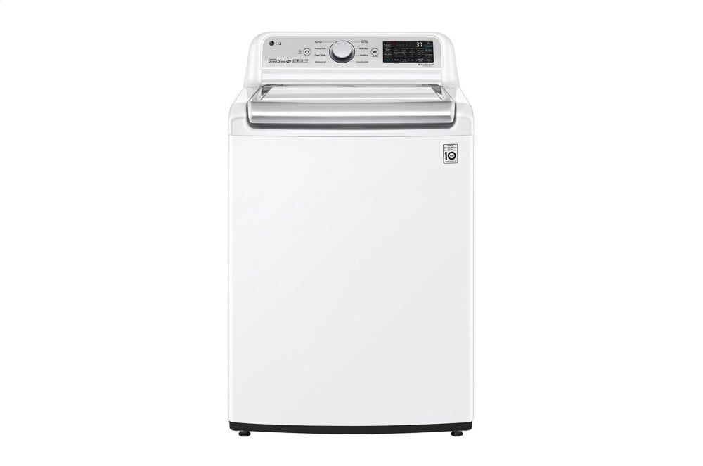Lg WT7305CW 4.8 Cu. Ft. Mega Capacity Smart Wi-Fi Enabled Top Load Washer With Agitator And Turbowash3D™ Technology, Open Box