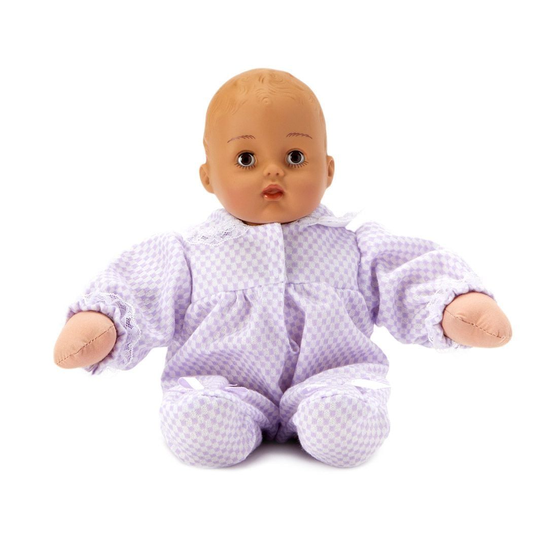 Huggums® Lavender Check Baby Doll, Medium Skin Tone
