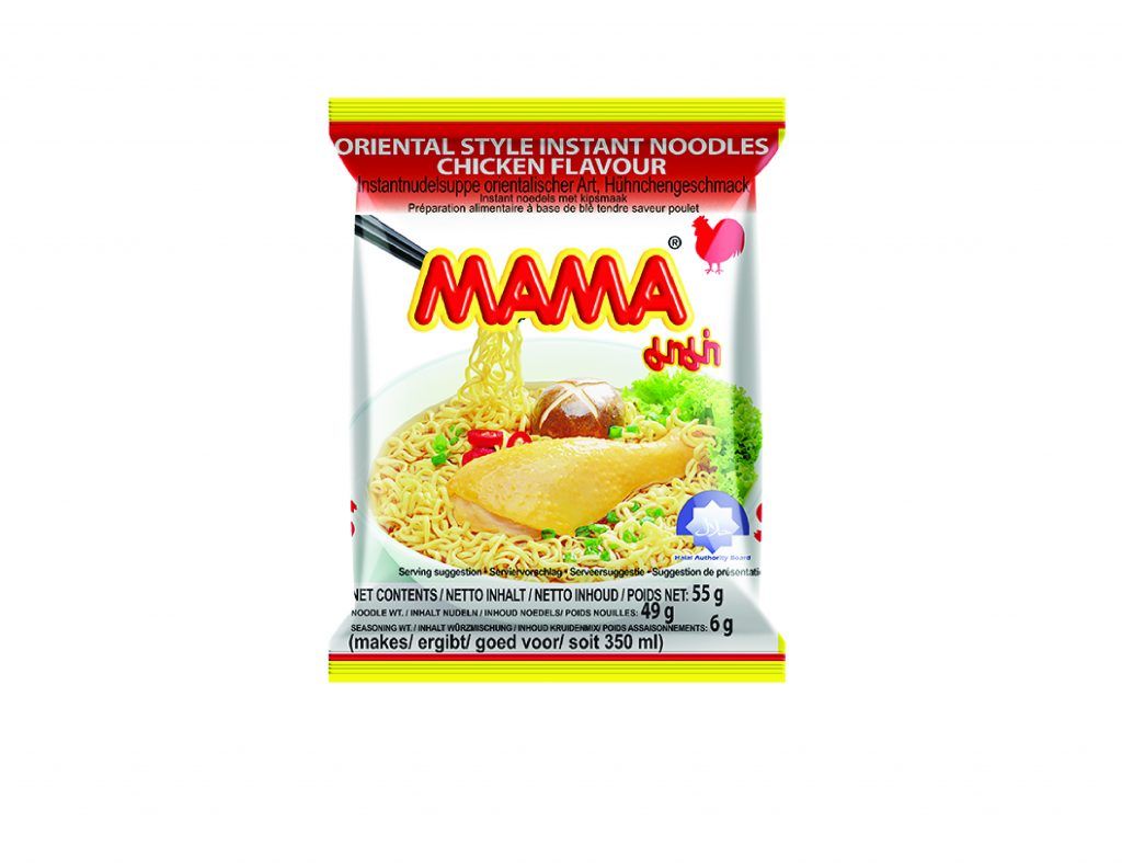 MAMA Instant Noodles Chicken Flavor – high-res front pack