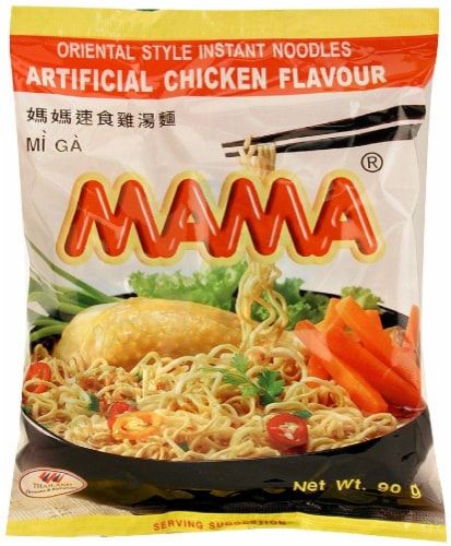 Mama Chicken Flavour Instant Noodles – large front image