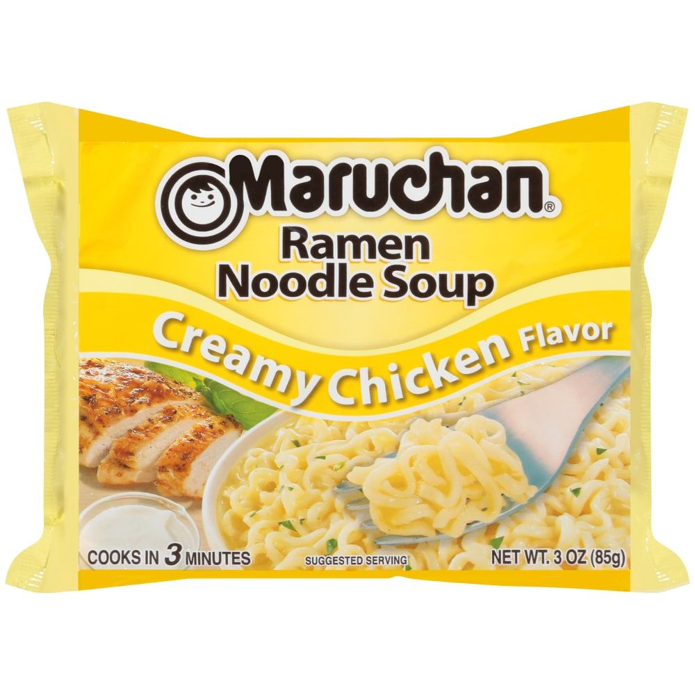 Maruchan Creamy Chicken Flavor Ramen Noodle Soup, 3 oz - front