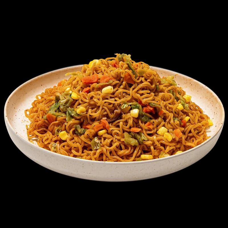 Spicy Chicken Flavor Yakisoba - prepared bowl/beauty shot