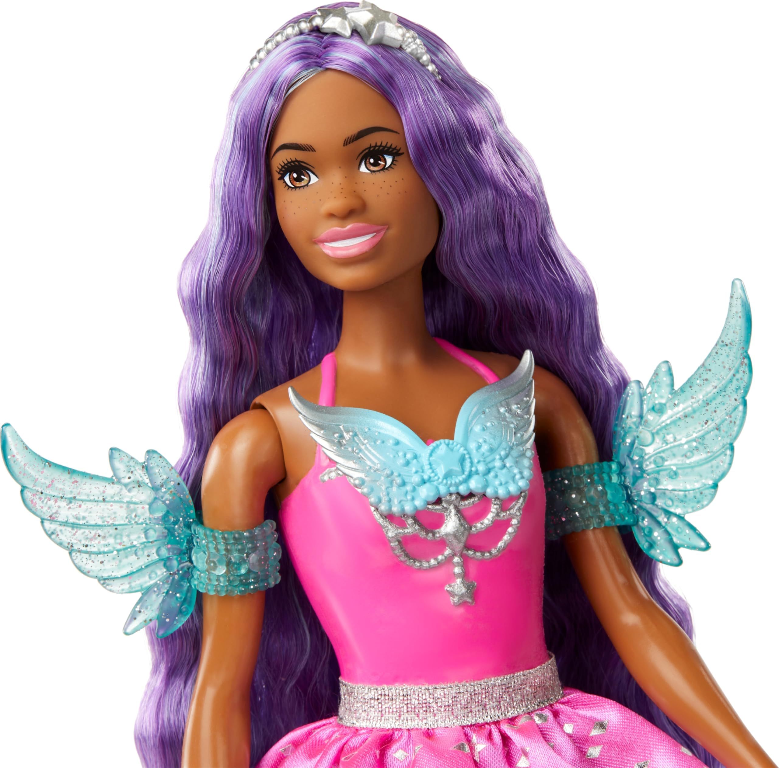 Amazon.com: Barbie Doll with 2 Fantasy Pets & Dress, “Brooklyn” Doll from a  Touch of Magic, 7-inch Long Hair : Toys & Games