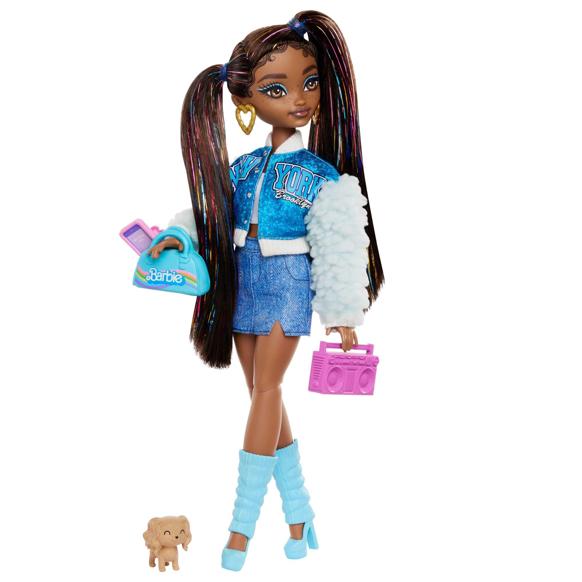 Amazon.com: Barbie Dream Besties Playset, Brooklyn” Posable Fashion Doll with Long Black Hair, 9 Music-Themed Accessories : Toys & Games