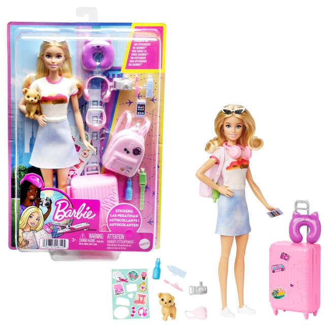 Barbie 'Malibu' Roberts Doll Travel Set & Puppy | Mattel