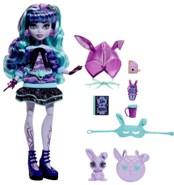 Monster High Creepover Party TWYLA Doll Pet Dustin Accessories 2022 Gen3 G3 194735117673| eBay