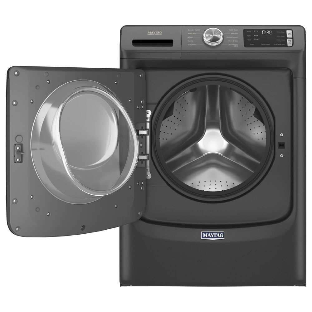 Maytag 4.5 Cu. Ft. Front Load Washer with Extra Power in Volcano Black
