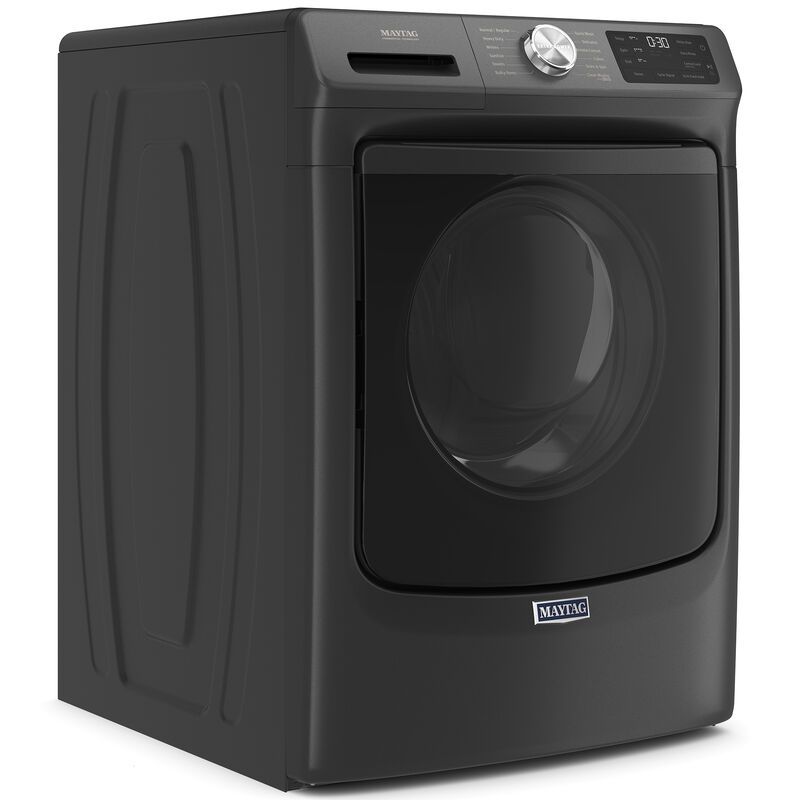 Maytag 27 in. 4.8 cu. ft. Stackable Front Load Washer with Extra Power and 16-Hr Fresh Hold - Volcano Black