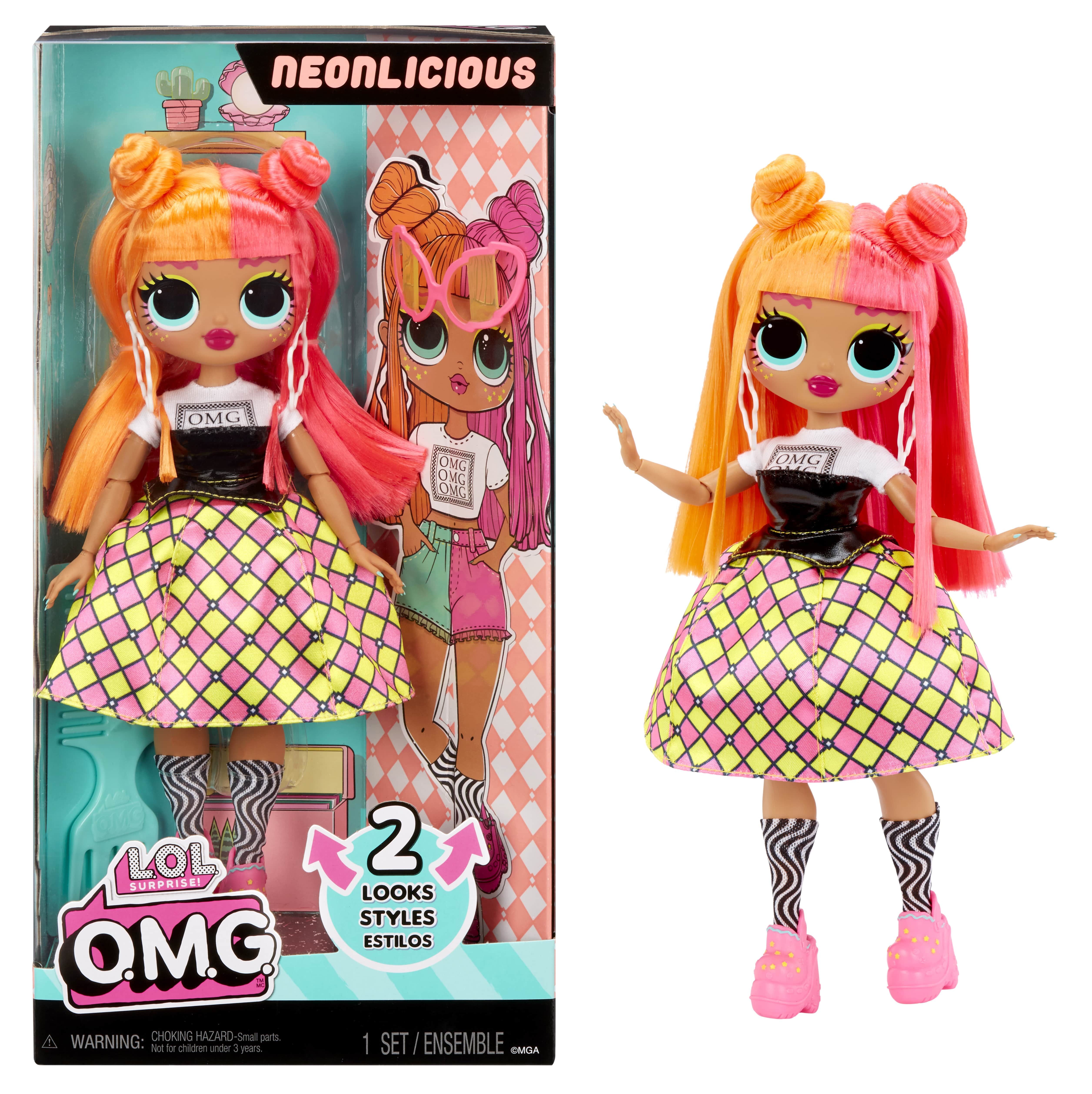 LOL Surprise OMG Neonlicious Fashion Doll with Fashions and Accessories,  Ages 4+