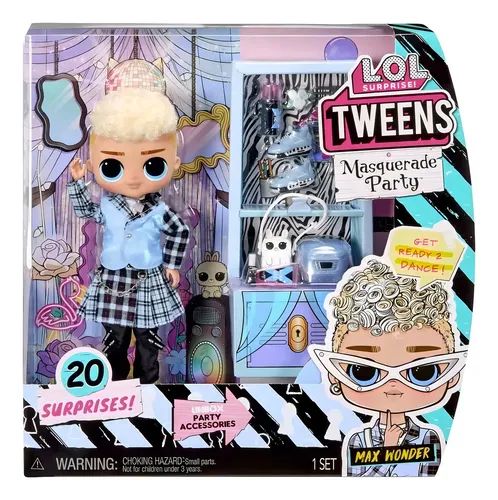 L.O.L. Surprise! Tweens Masquerade Party Max Wonder with 20 Surprises Fashion Doll