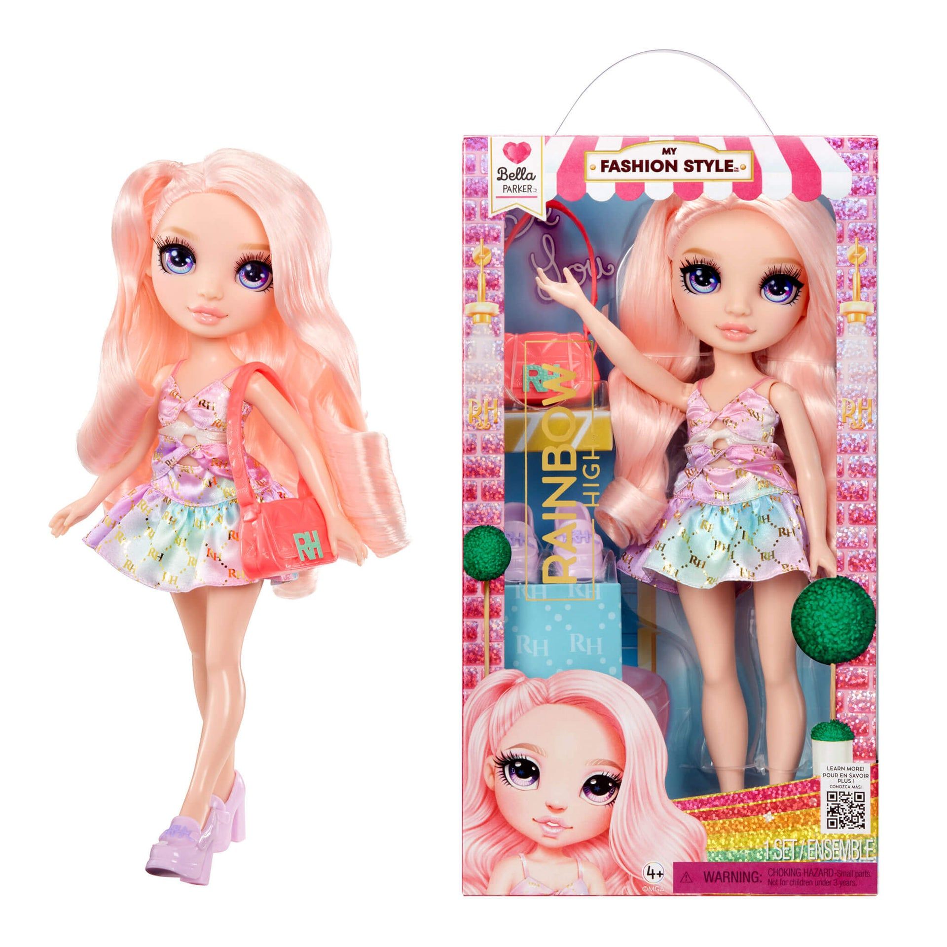Rainbow High My Fashion Style Bella, Pink 11" Fashion Doll
