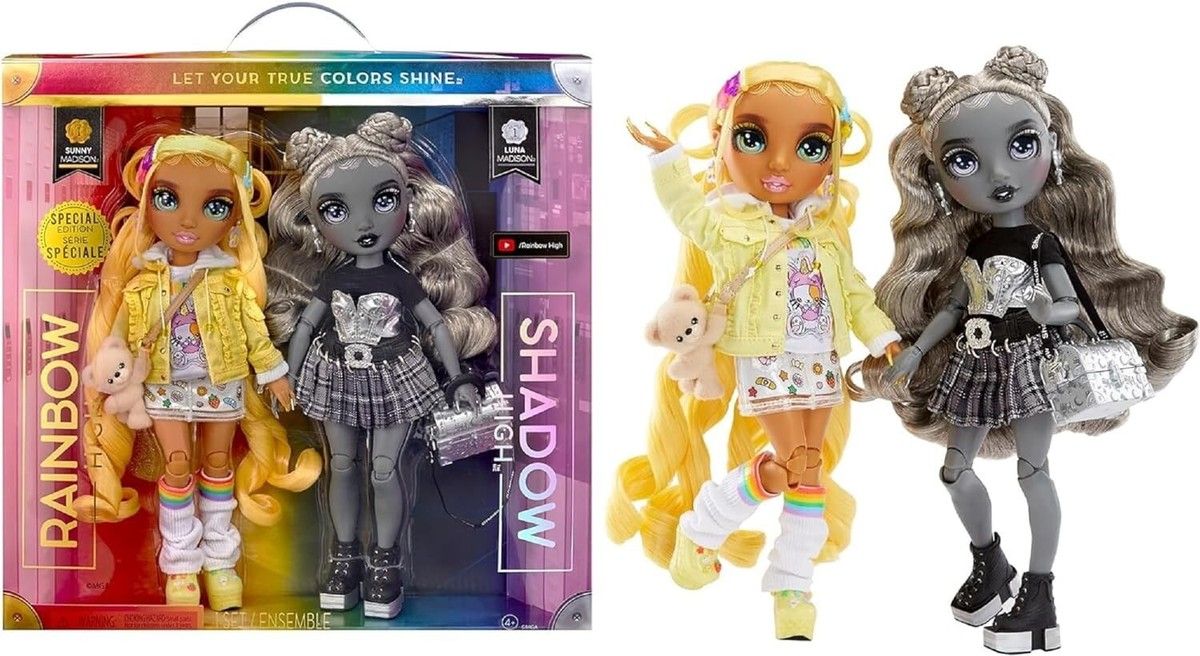 Rainbow High Madison Twins 2-Pack with Mix & Match Outfits - Great Gift for Kids