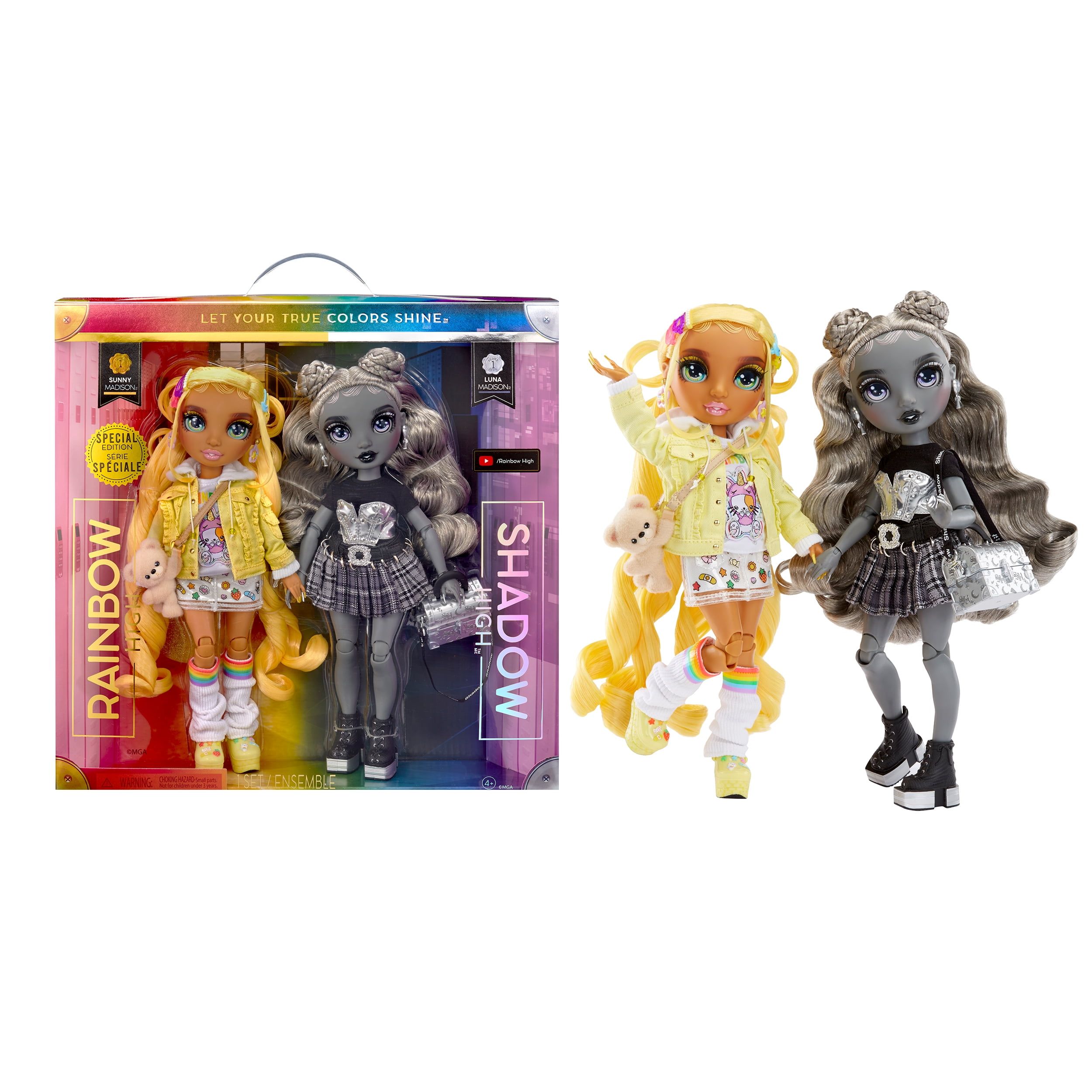 Rainbow High Twins 2-Pack - Play doll sets for hobby shops - Walmart  Business Supplies