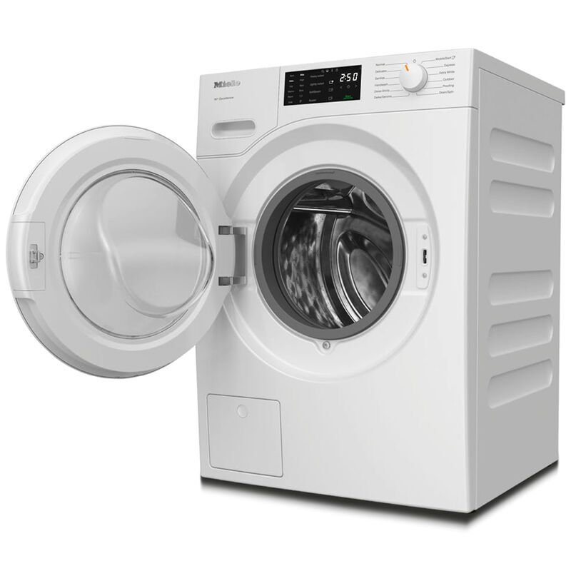 Miele 24 in. 2.26 cu. ft. Smart Stackable Front Load Washer with CapDosing, Sanitize & Steam Wash Cycle - Lotus White