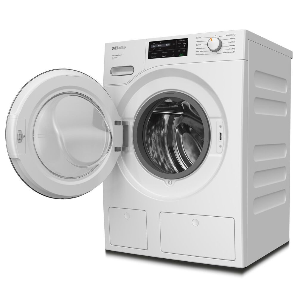 Miele 2.26 Cu. Ft. Smart Front Load Washer with SoftSteam and TwinDos in White