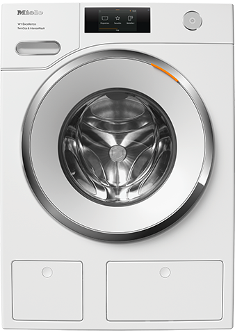 Miele 24 Inch Front Load Washer with 2.26 Cu. Ft. Capacity, Honeycomb Drum, M Touch Premium User Interface - White
