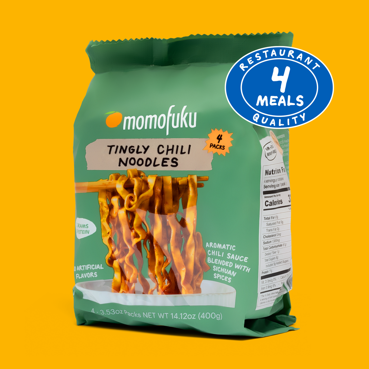 Tingly Chili Noodles (packaging hero)