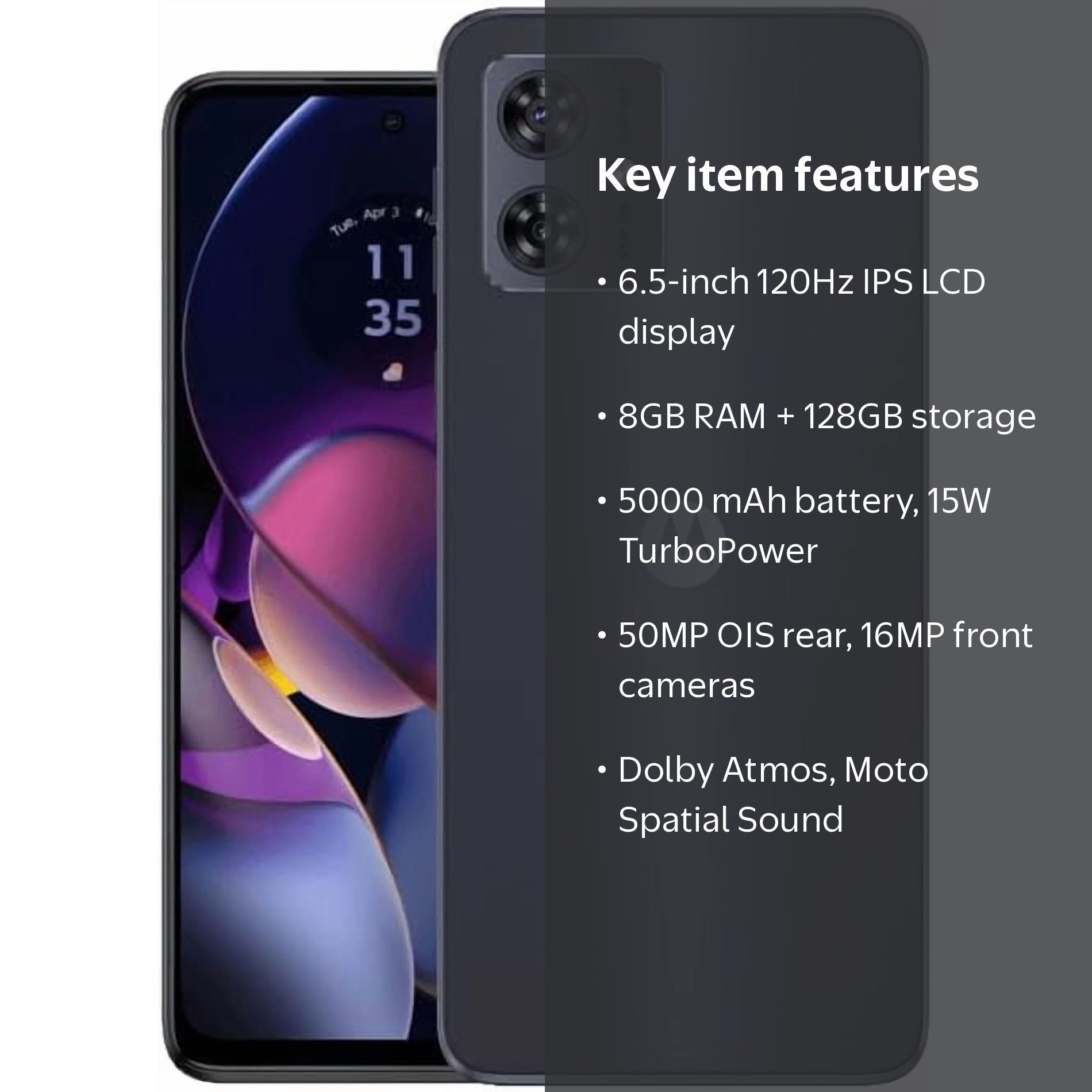 Motorola Moto G54 5G 6.5” 256GB ROM + 8GB RAM 120Hz IPS LCD Display |  Unlocked Dual SIM Smartphone (International Version) | Brand New -  Walmart.com