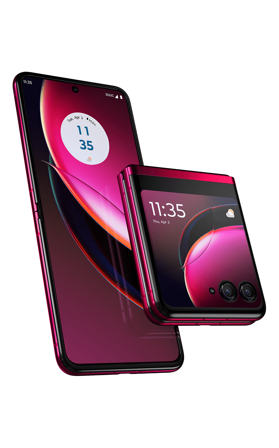 Motorola razr+ (2023) – Viva Magenta – front