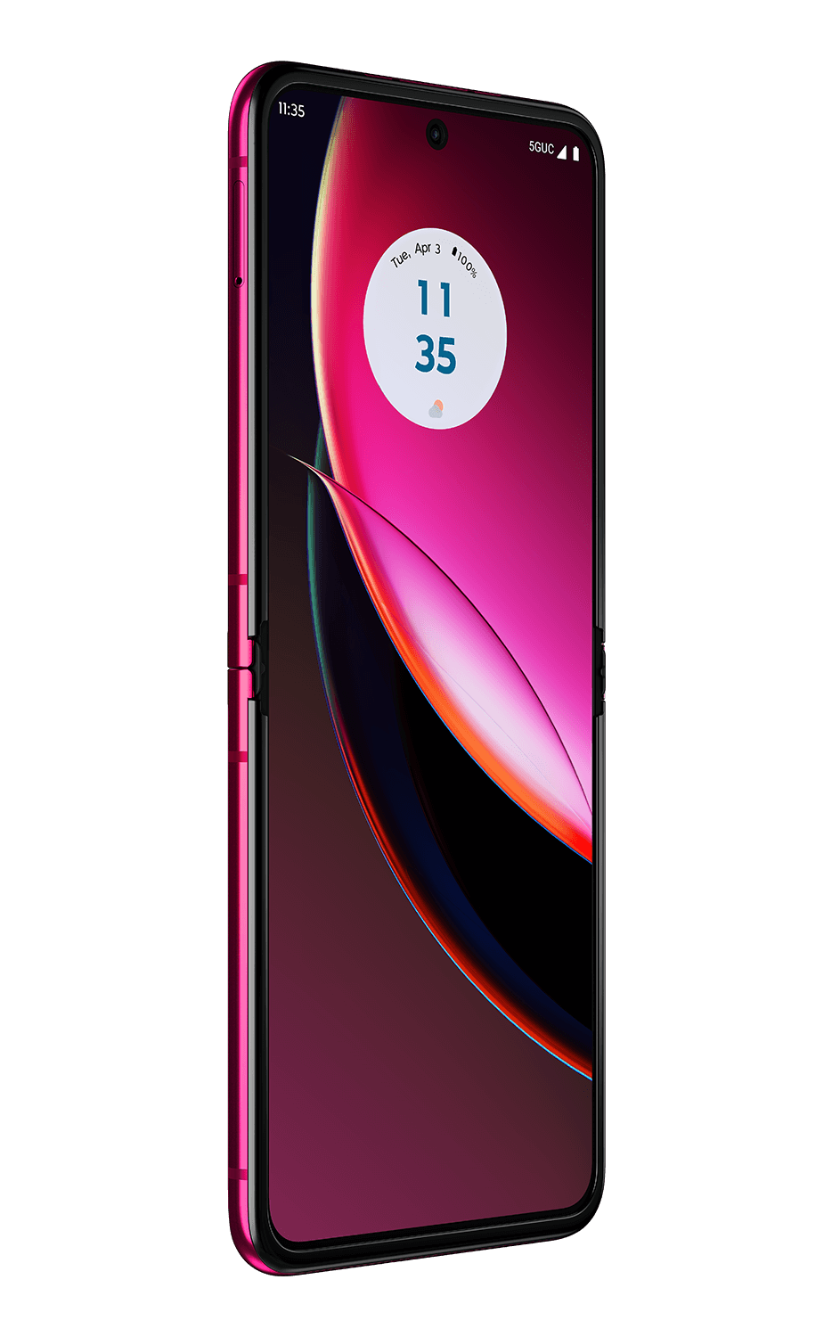 Motorola razr+ (2023) – Viva Magenta – right angle