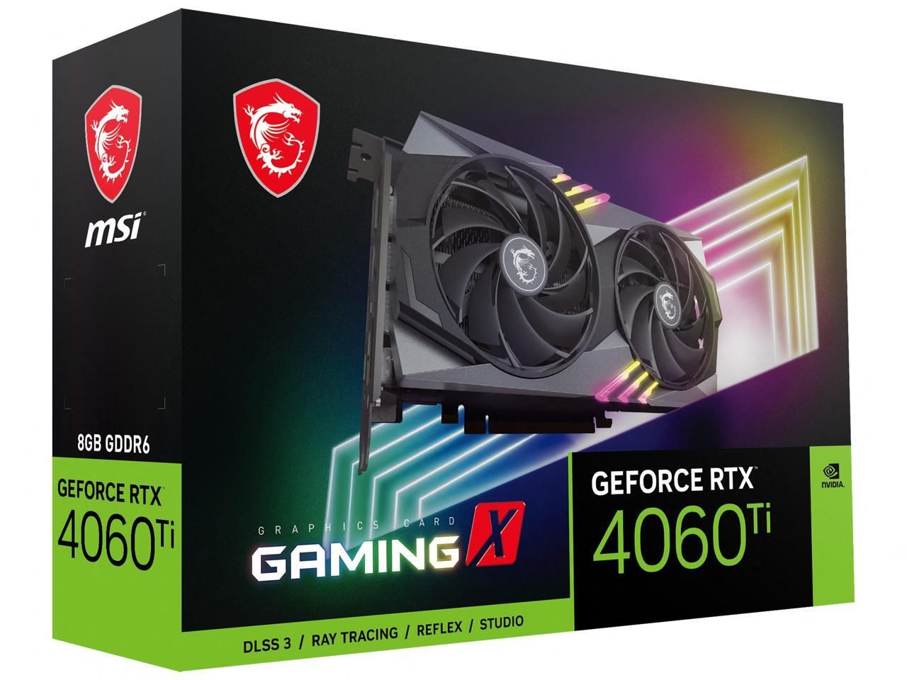 MSI Gaming GeForce RTX 4060 Ti RTX 4060 Ti GAMING X 8G (retailer hero photo)