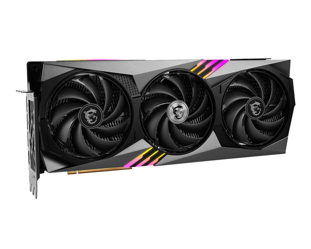 MSI GeForce RTX 4080 SUPER 16G GAMING X TRIO (official product PNG on white)