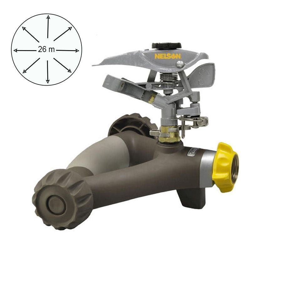 Pulsating Sprinkler with 1.5 lbs Rolling Base - 26 m (86″) Distance Covering Diameter