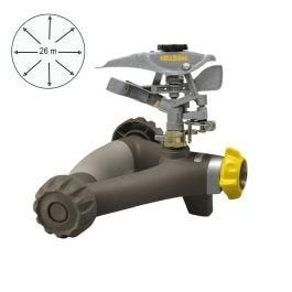 Pulsating Sprinkler with 1.5 lbs Rolling Base - 26 m (86″) Distance Covering Diameter