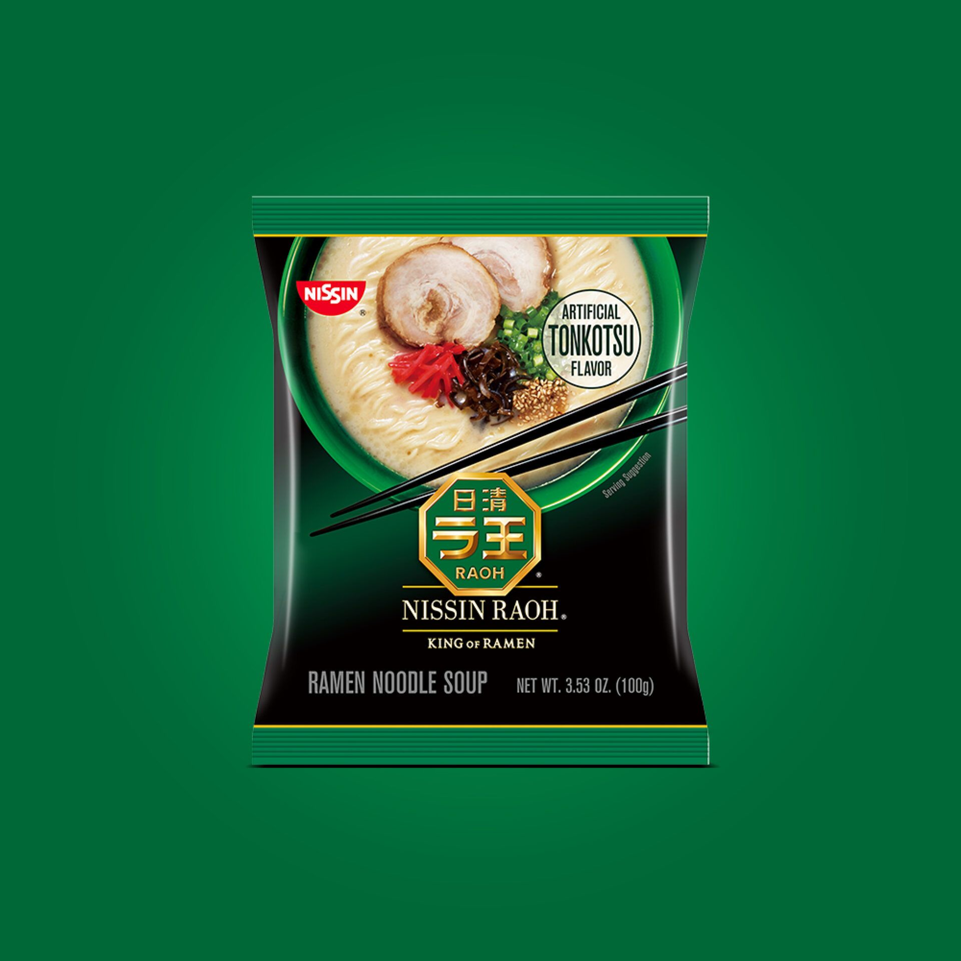 RAOH Tonkotsu – official Nissin Foods hero shot (white background)